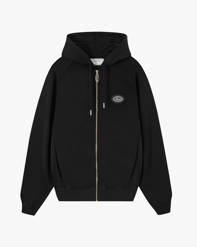 SUDADERA CON CREMALLERA ESSENTIALS NEGRA