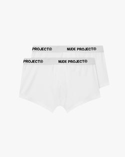 ESSENTIAL BOXER WHITE X2