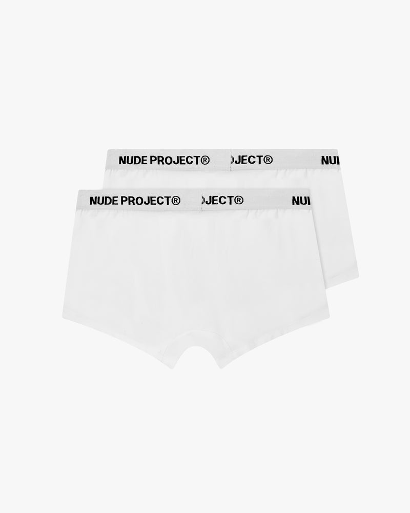 ESSENTIAL BOXER WHITE X2