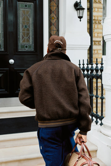 Teddy Quarter-Zip Brown