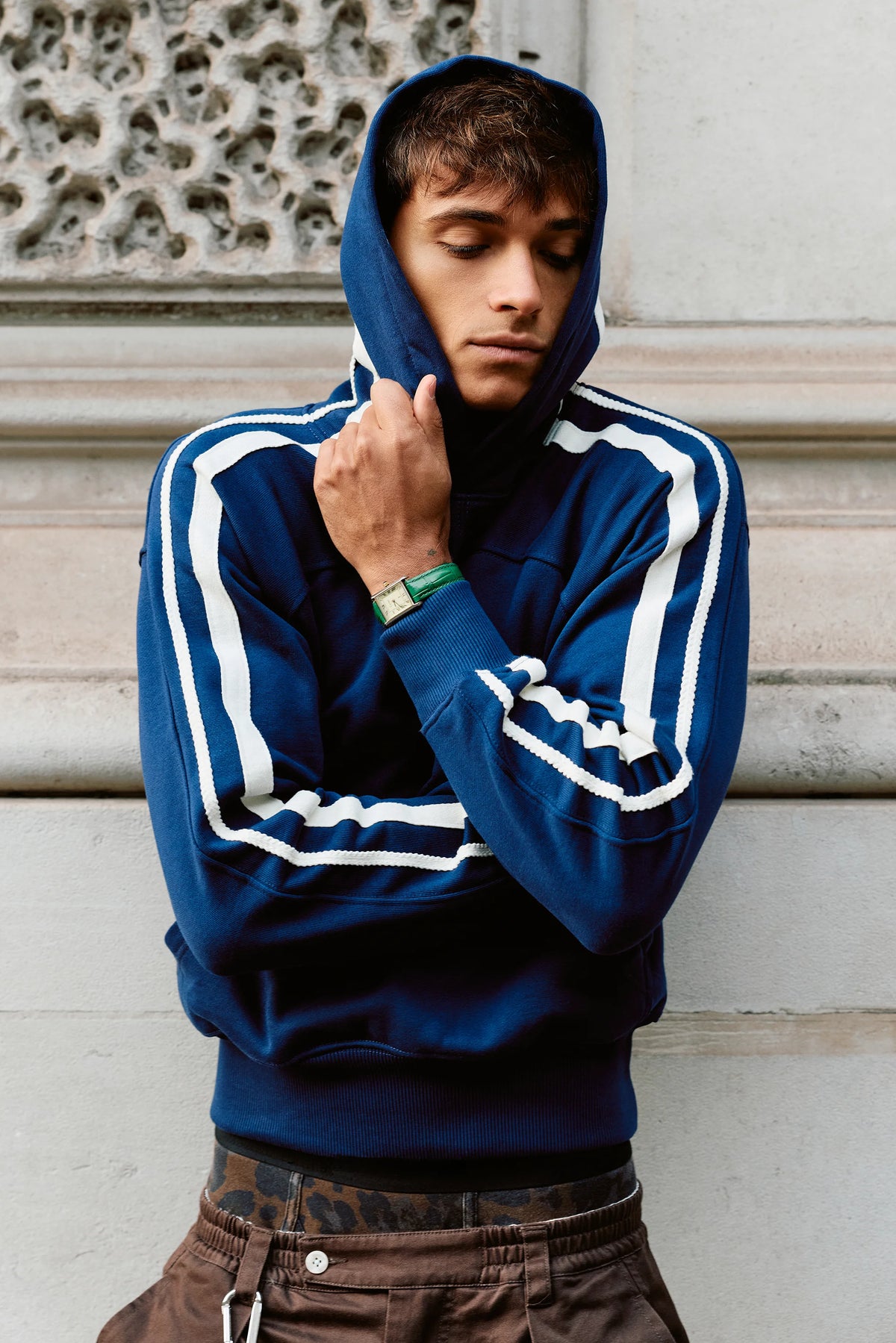 Ying Yang Hoodie Blue