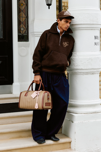 Teddy Quarter-Zip Brown