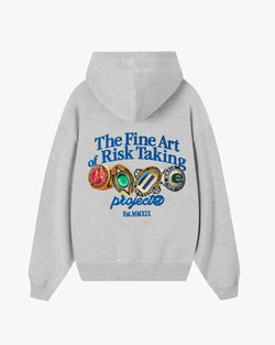 FINE ART HOODIE GREY MELANGE