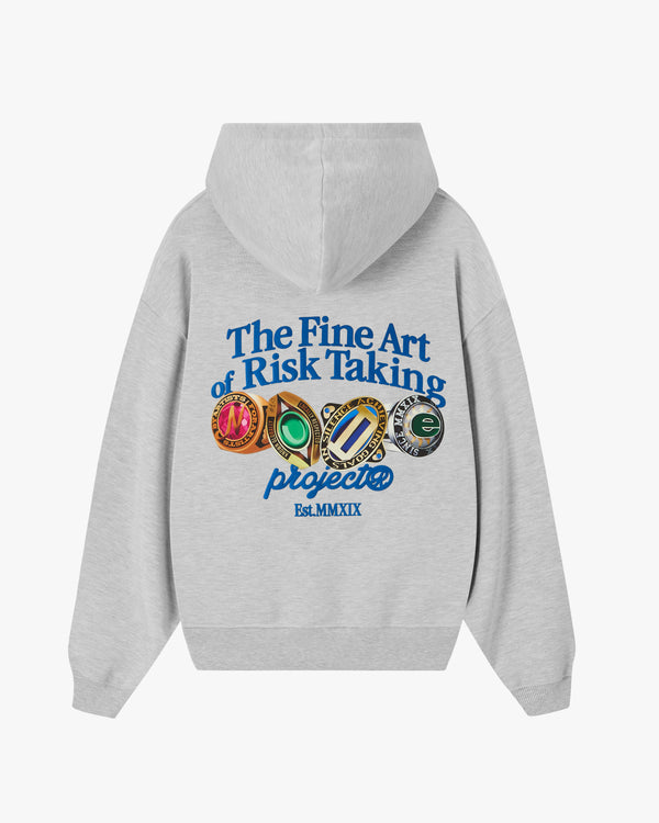 FINE ART HOOD GREY MELANGE