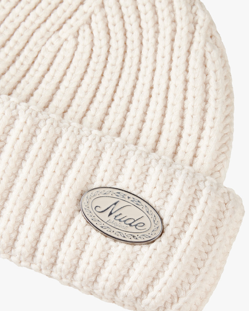 FISHERMAN LAUREL BEANIE IVORY