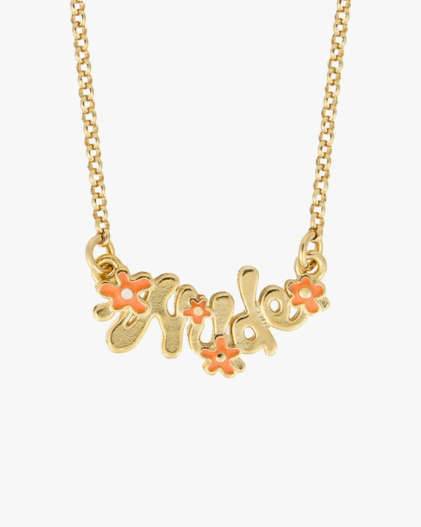 FLOWERS NECKLACE GOLD