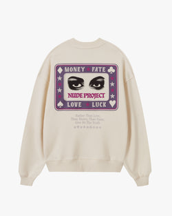 FORTUNE CREWNECK MARSHMALLOW