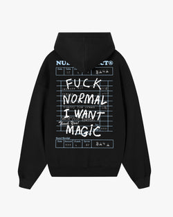 FUCK NORMAL HOODIE BLACK