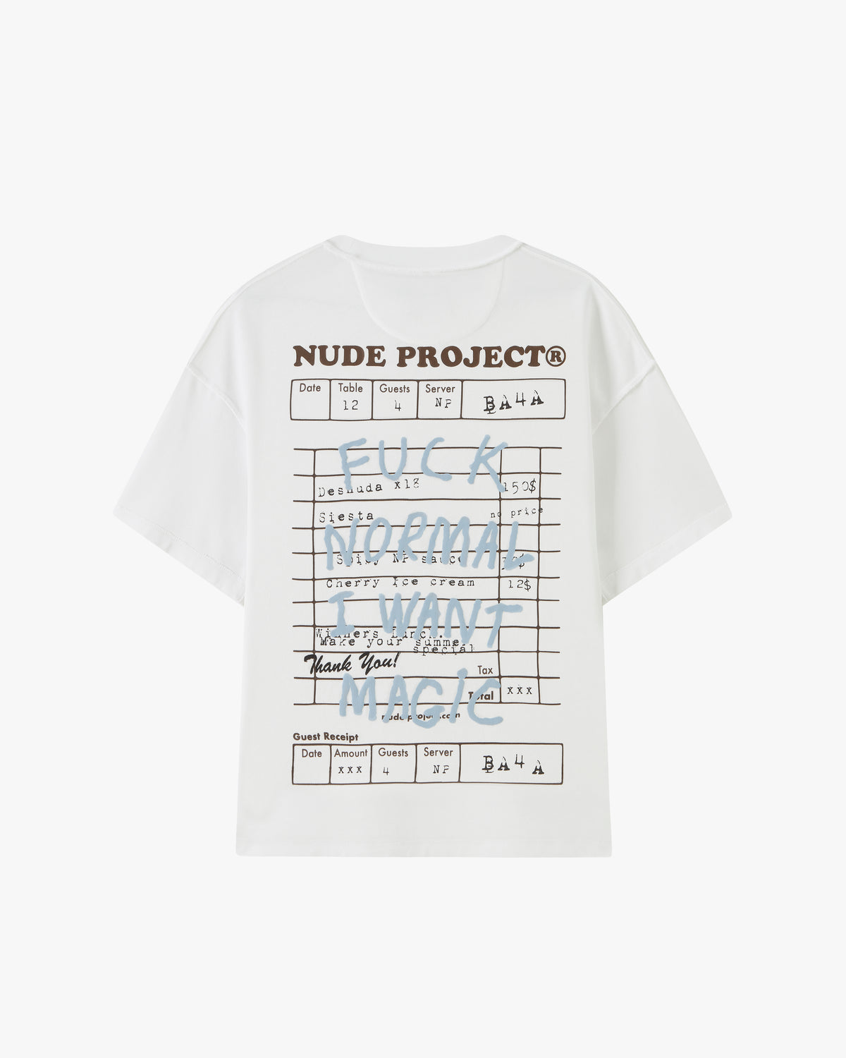 FUCK NORMAL TEE WHITE OLD