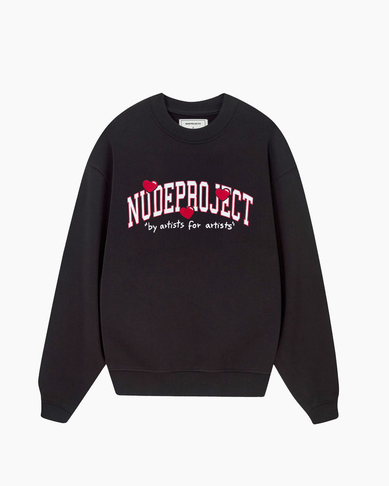 Varsity Hearts Sweatshirt Black