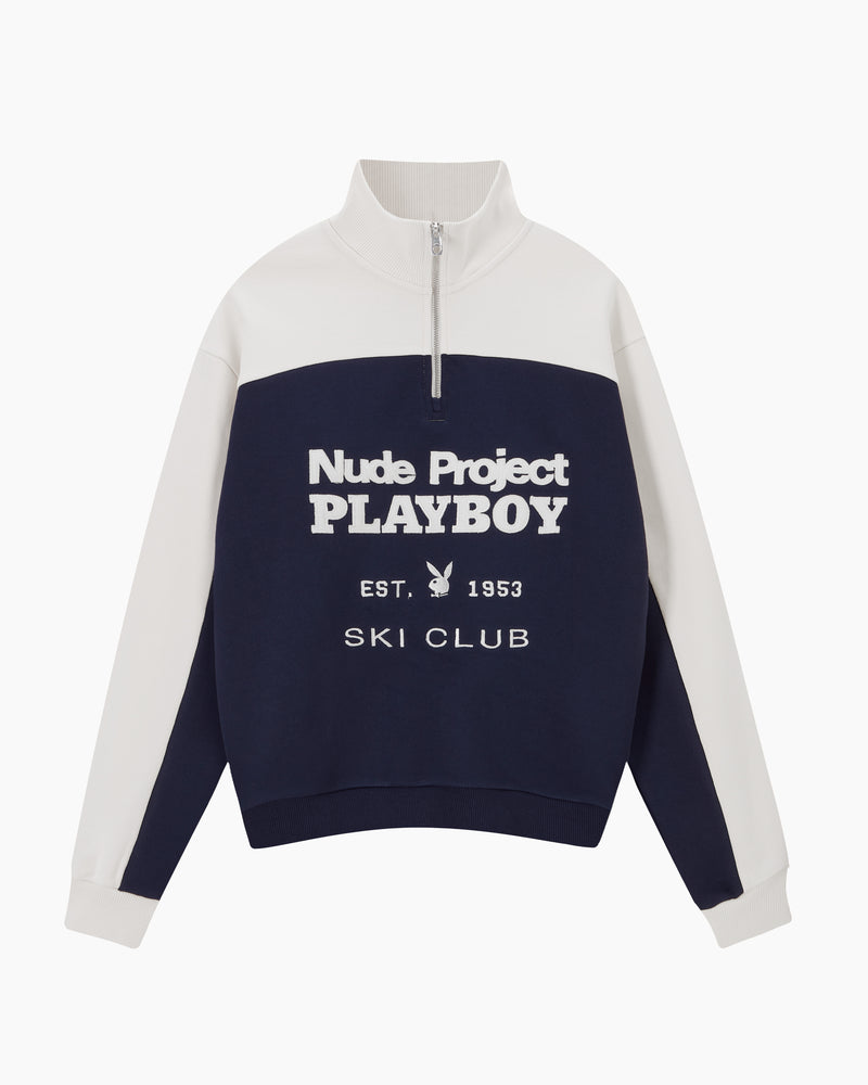 Ski Club Quarter-Zip Navy