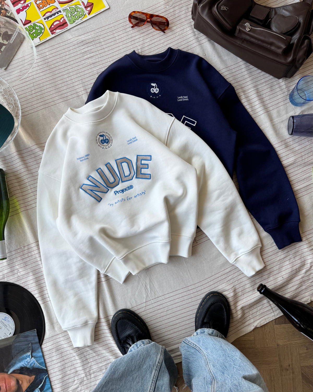 Varsity Sweatshirt Marshmallow