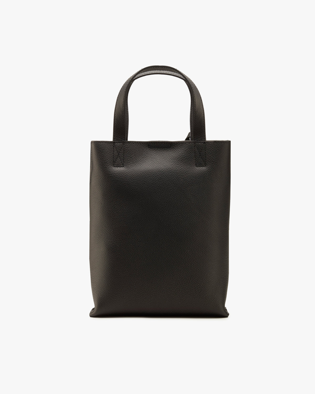 Minimal Leather Bag Black