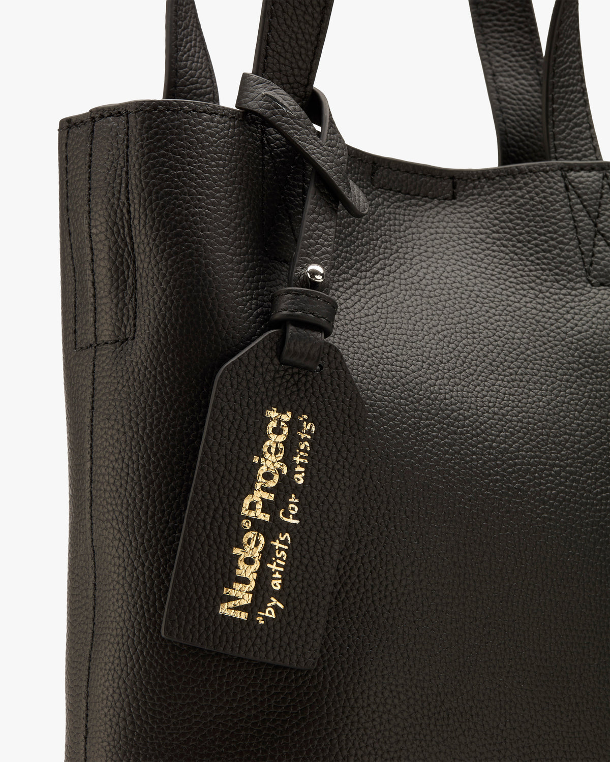 Minimal Leather Bag Black