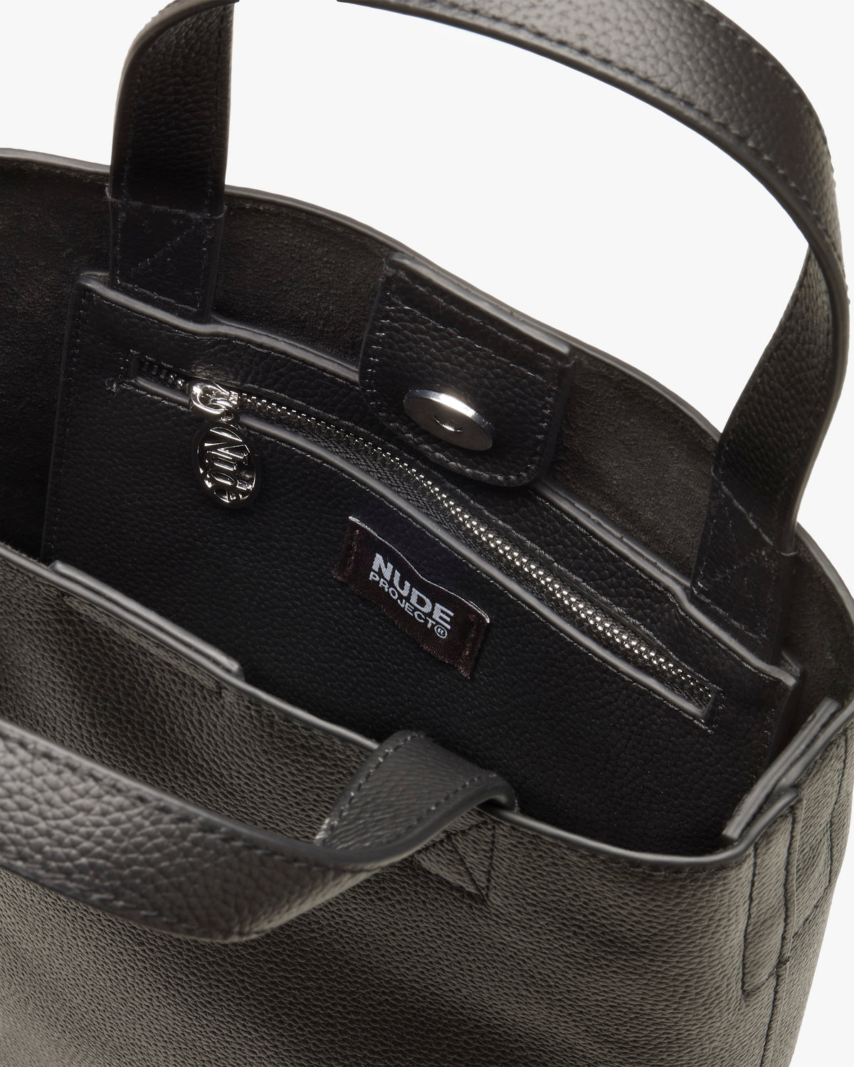 Minimal Leather Bag Black