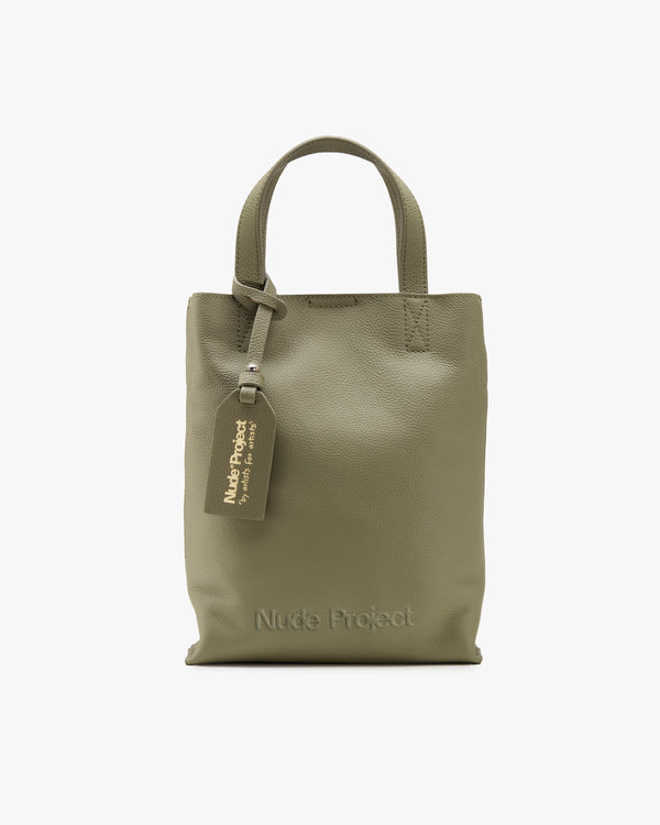 MINIMAL LEATHER BAG OLIVE