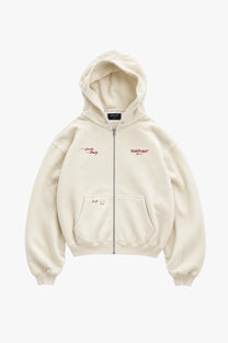 Global Soon Zip-Up Hoodie Marshmallow