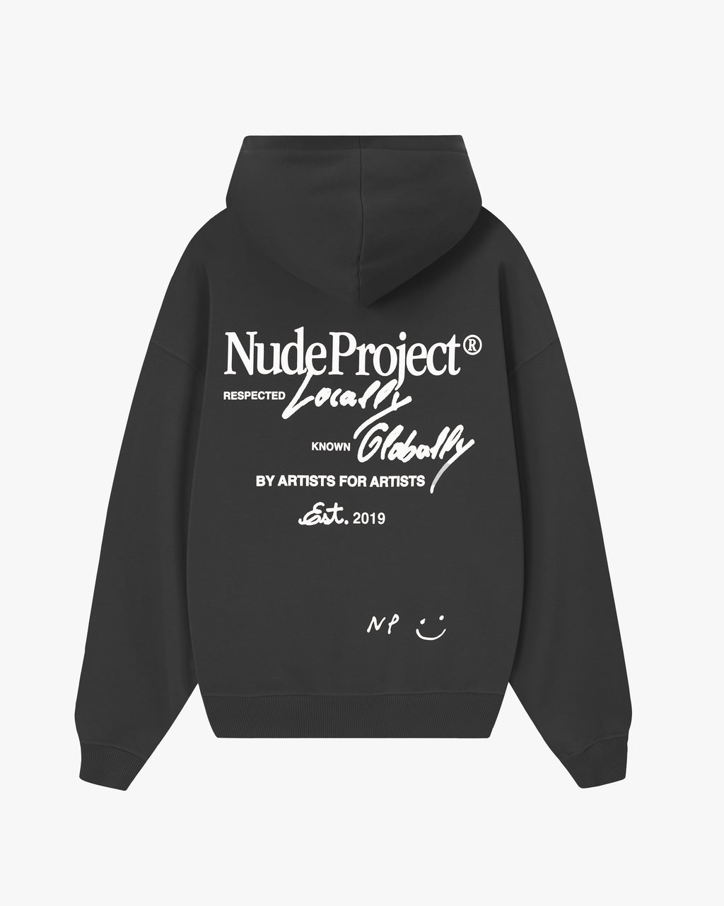 Global Soon Zip-Up Hoodie Ash – Nude Project