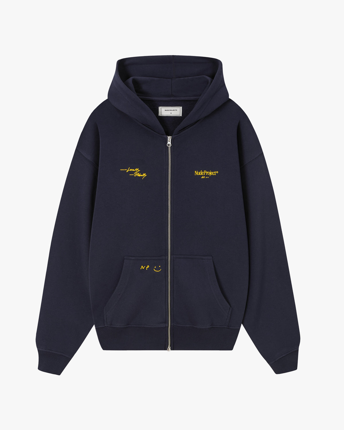 Global Soon Zip-Up Hoodie Navy