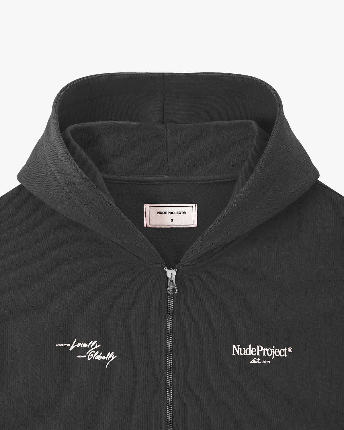 Global Soon Zip-Up Hoodie Ash