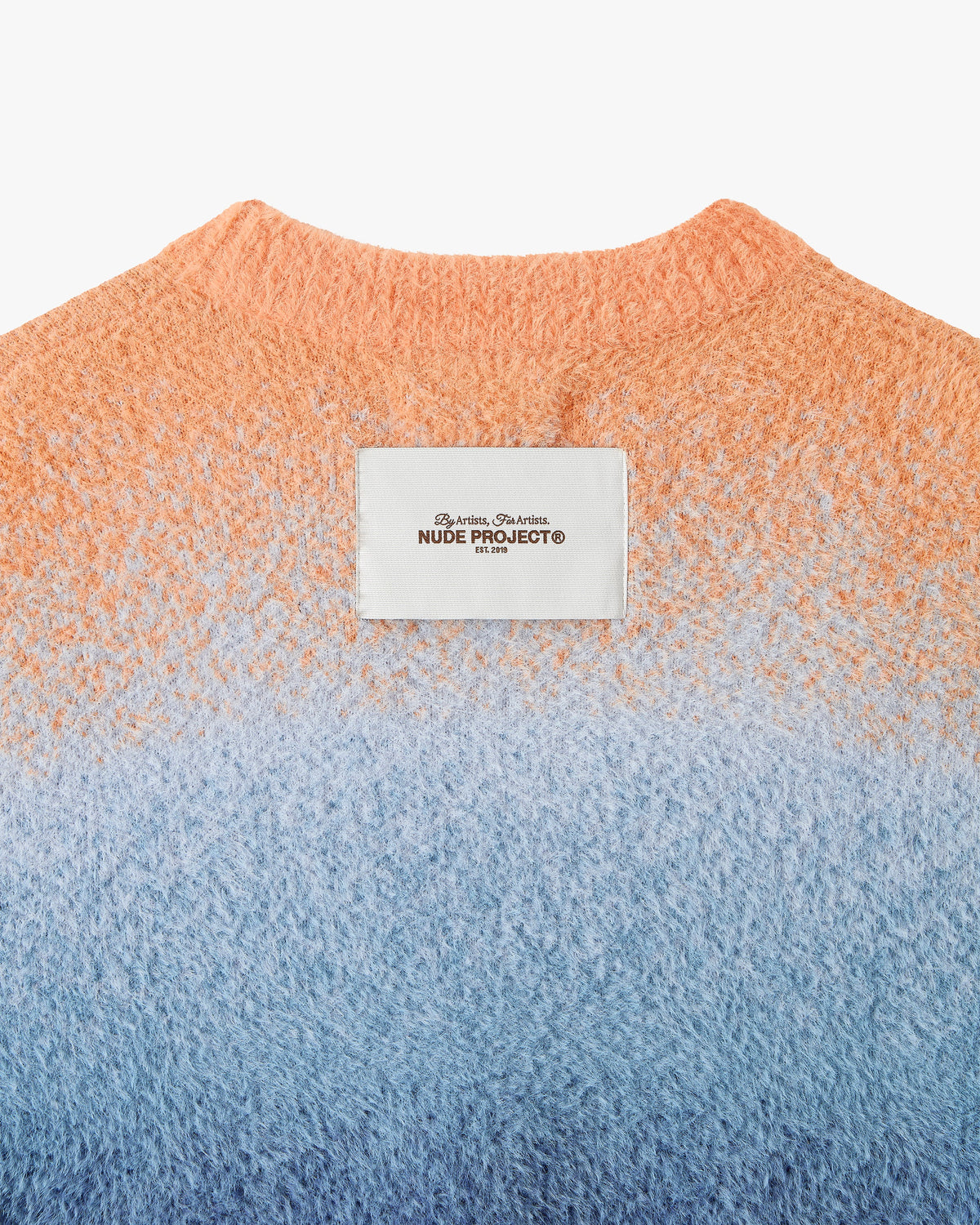 Gradient Cozy Knit Sweater Orange