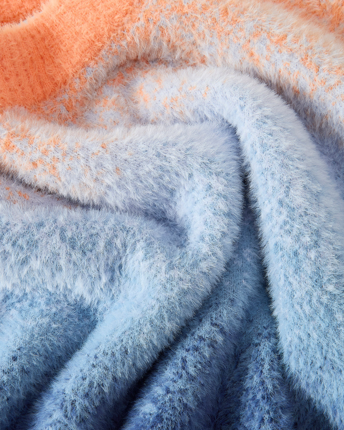 Gradient Cozy Knit Sweater Orange