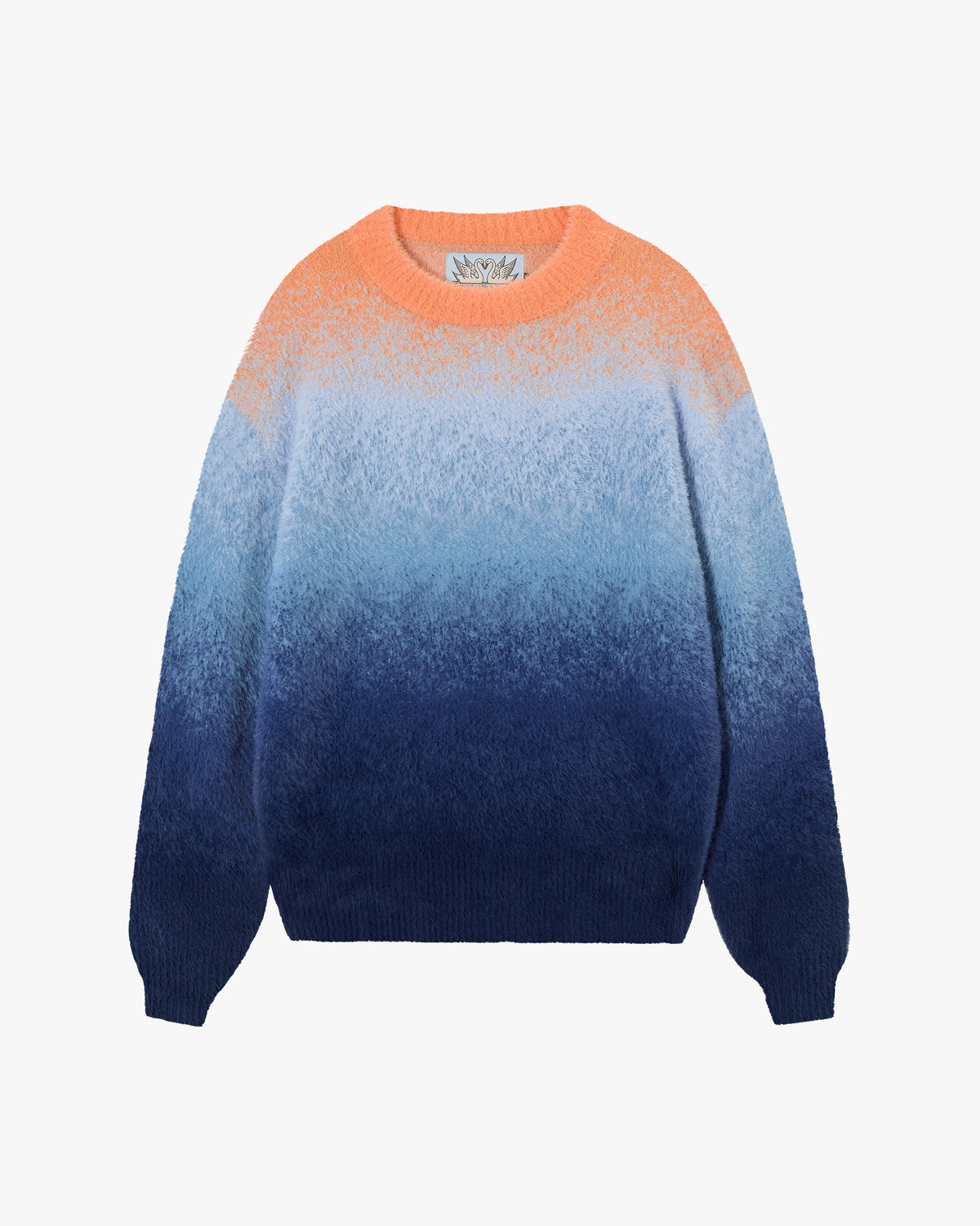Gradient Cozy Knit Sweater Orange