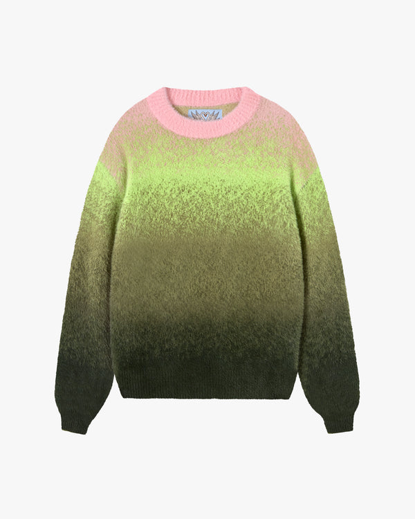 GRADIENT COZY SWEATER GREEN