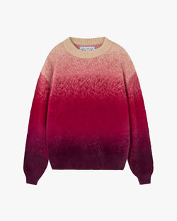 GRADIENT COZY SWEATER RED