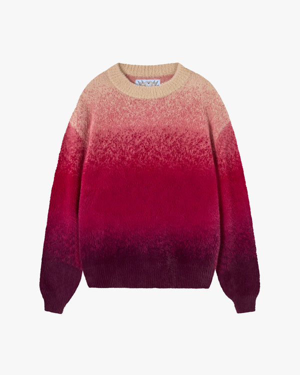 GRADIENT COZY SWEATER RED