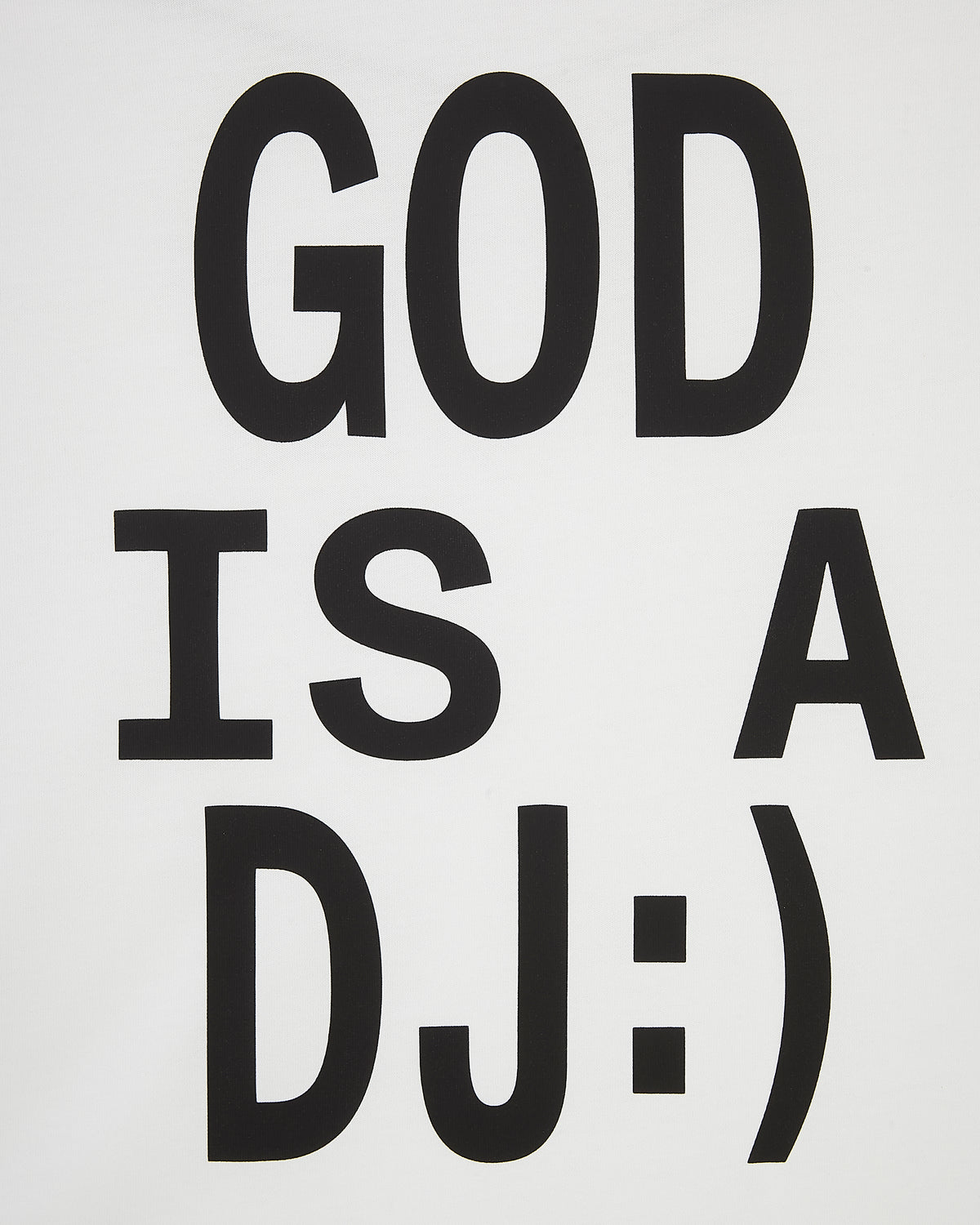 Camiseta God is a DJ Blanca