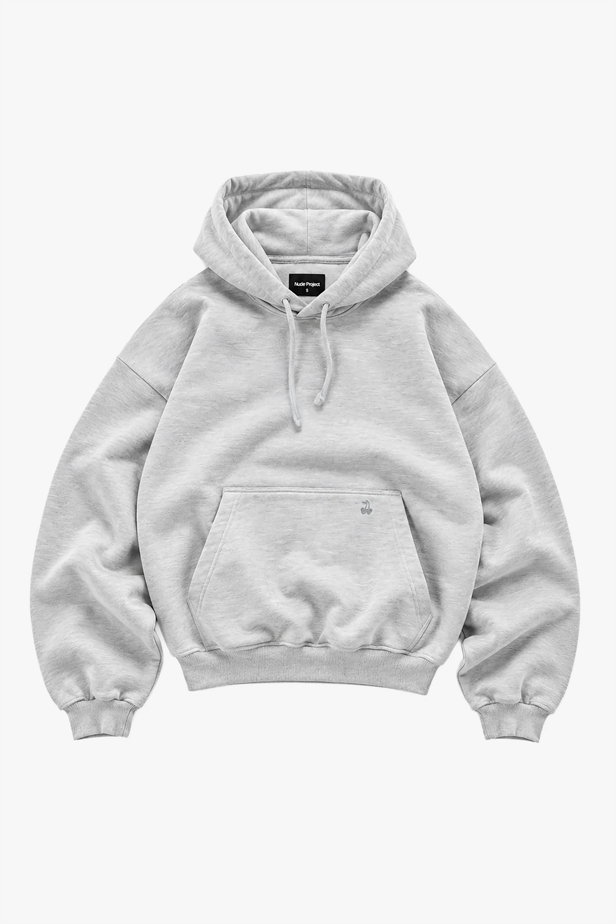 Marble Hoodie Grey Melange