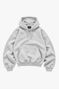 Marble Hoodie Grey Melange