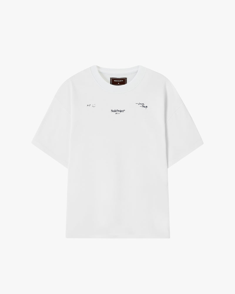 GLOBAL SOON TEE WHITE