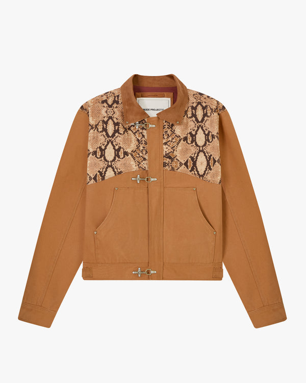 HEAVY CANVAS TRUCKER JACKET ANIMALIE