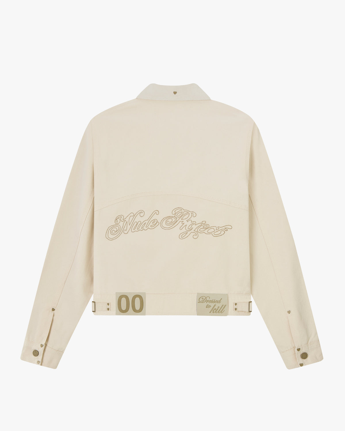 Heavy Canvas Trucker Jacket Offwhite