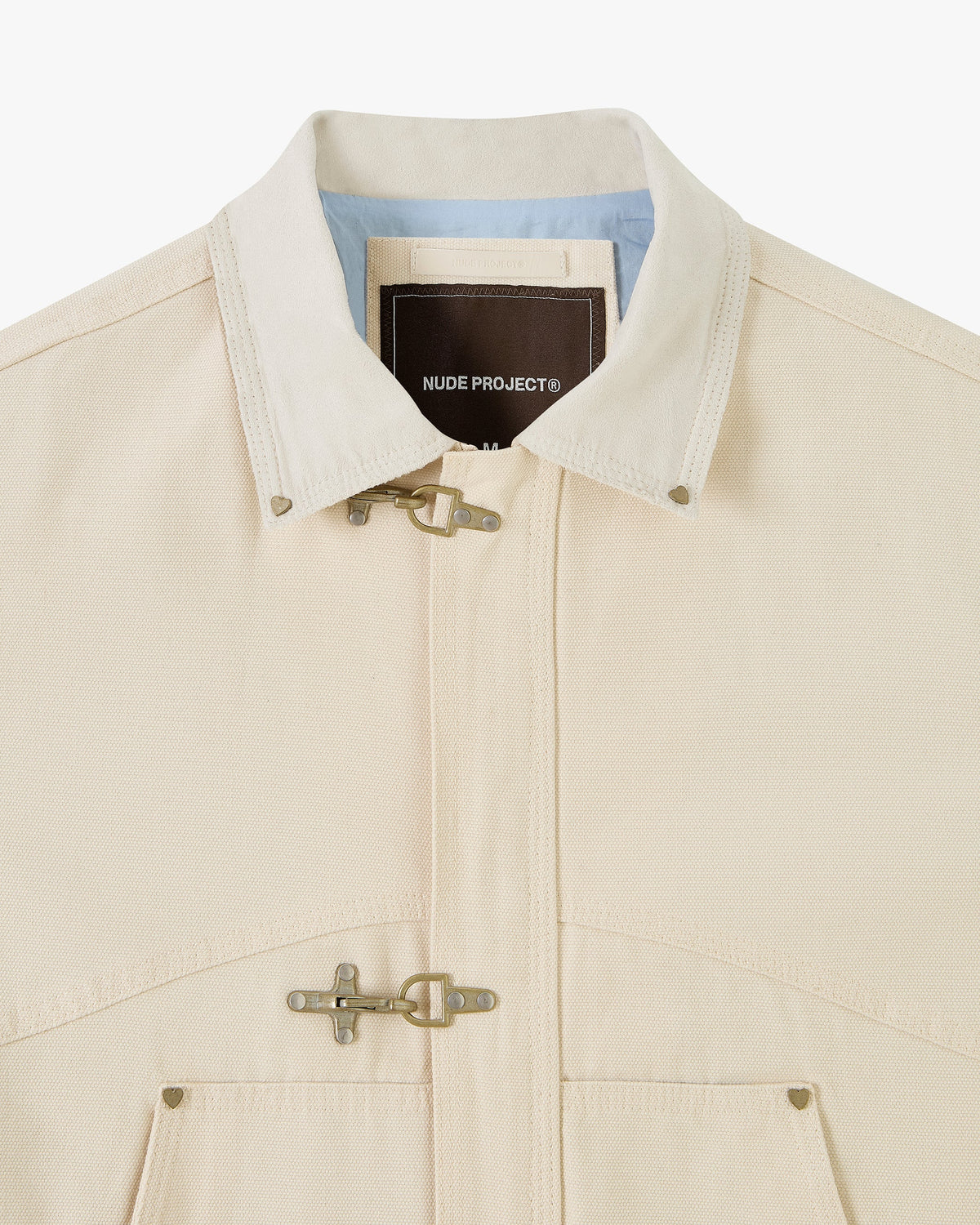 Heavy Canvas Trucker Jacket Offwhite