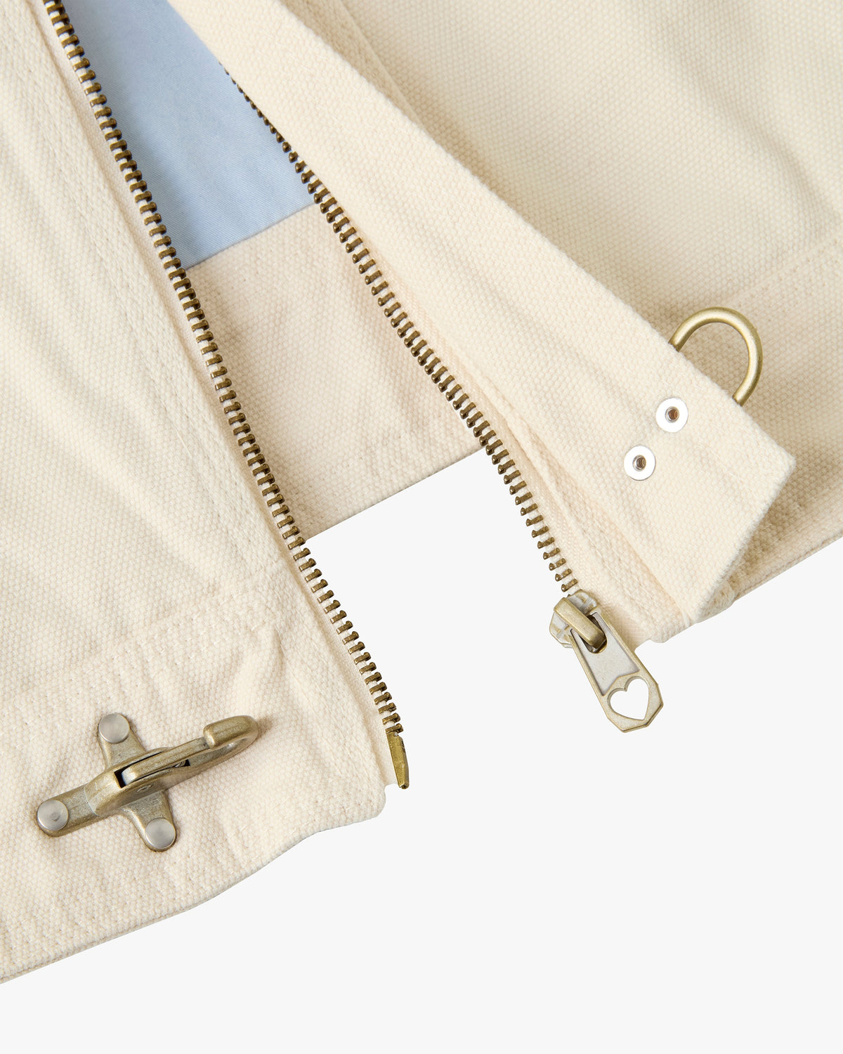 Heavy Canvas Trucker Jacket Offwhite