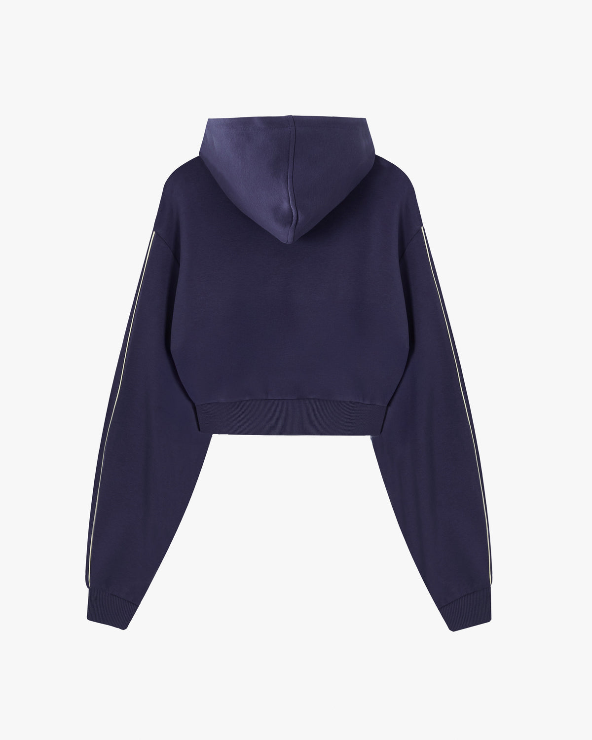 Varsity Cropped Hoodie Navy