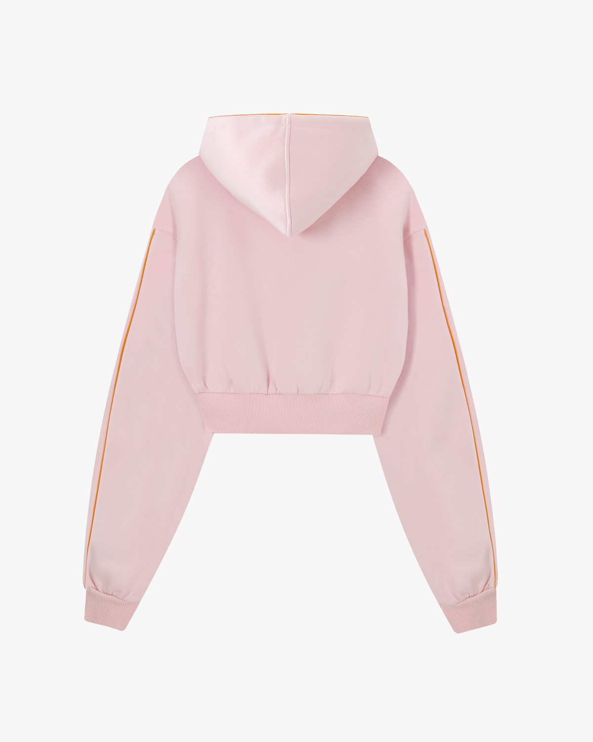 Varsity Cropped Hoodie Pink