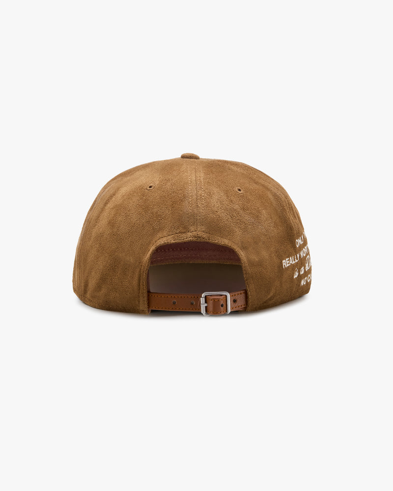 ICONIC SUEDE CAP BROWN