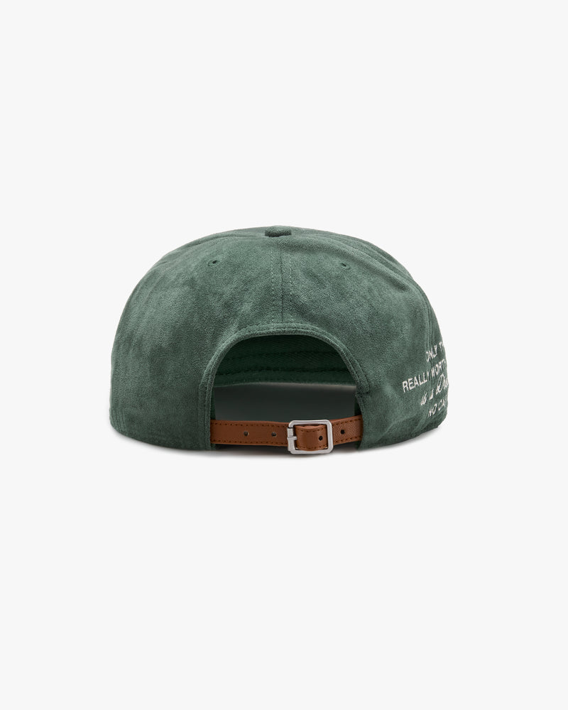 ICONIC SUEDE CAP GREEN