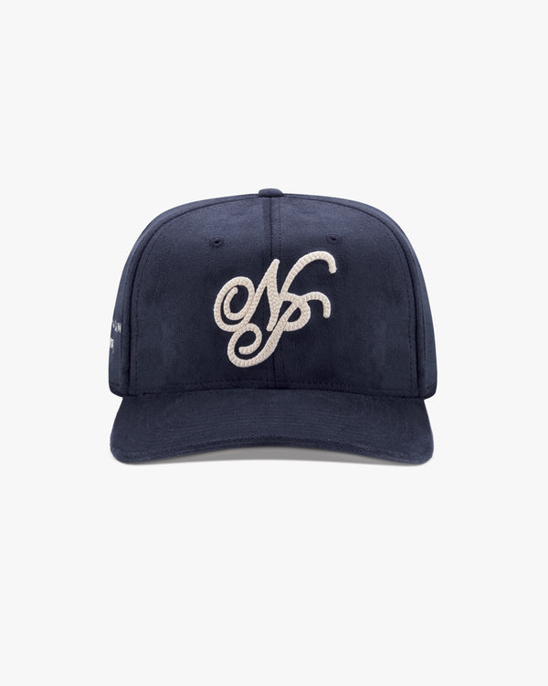 ICONIC SUEDE CAP NAVY