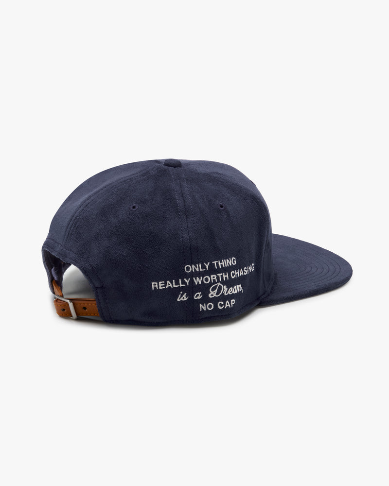 ICONIC SUEDE CAP NAVY