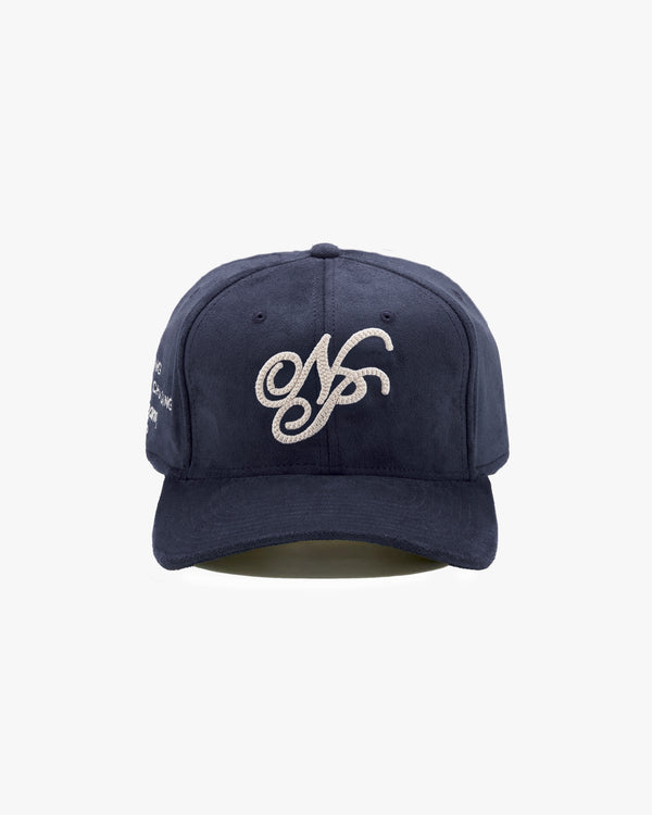 ICONIC SUEDE CAP NAVY