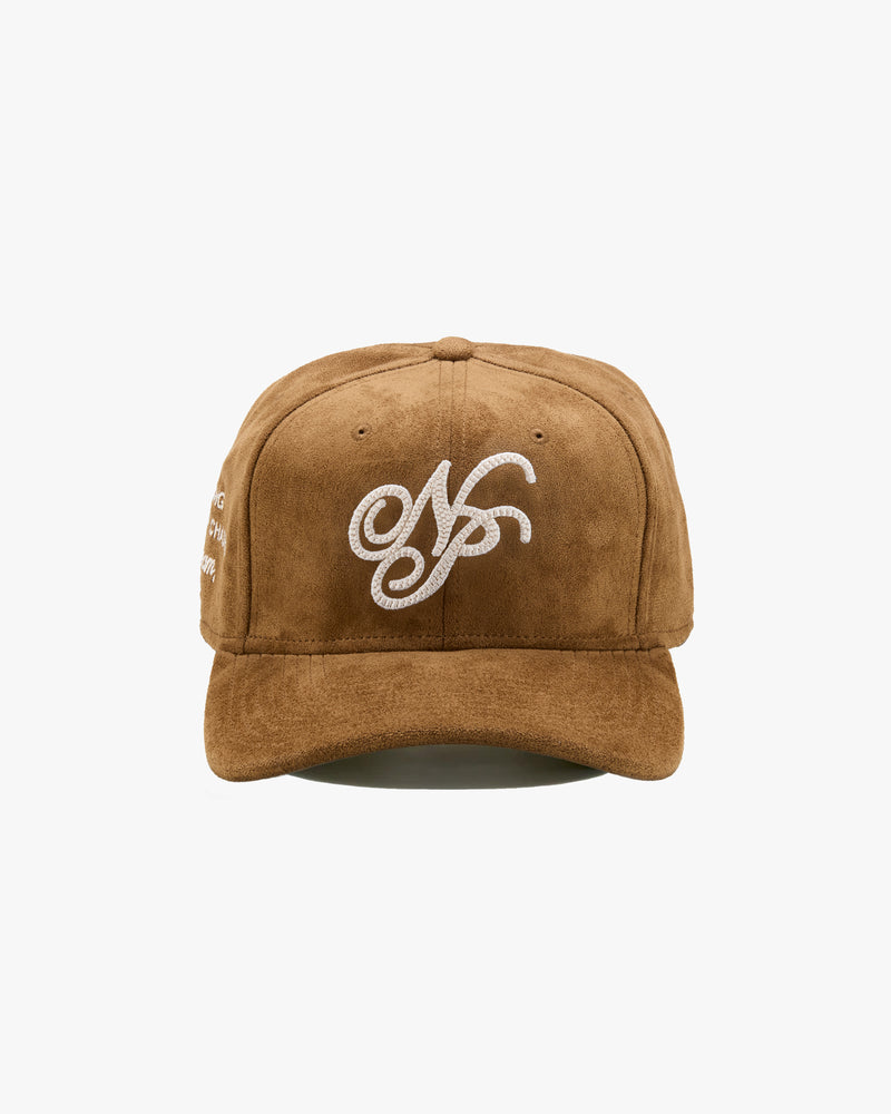 ICONIC SUEDE CAP BROWN