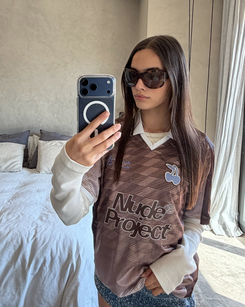 Radja Football Tee Brown