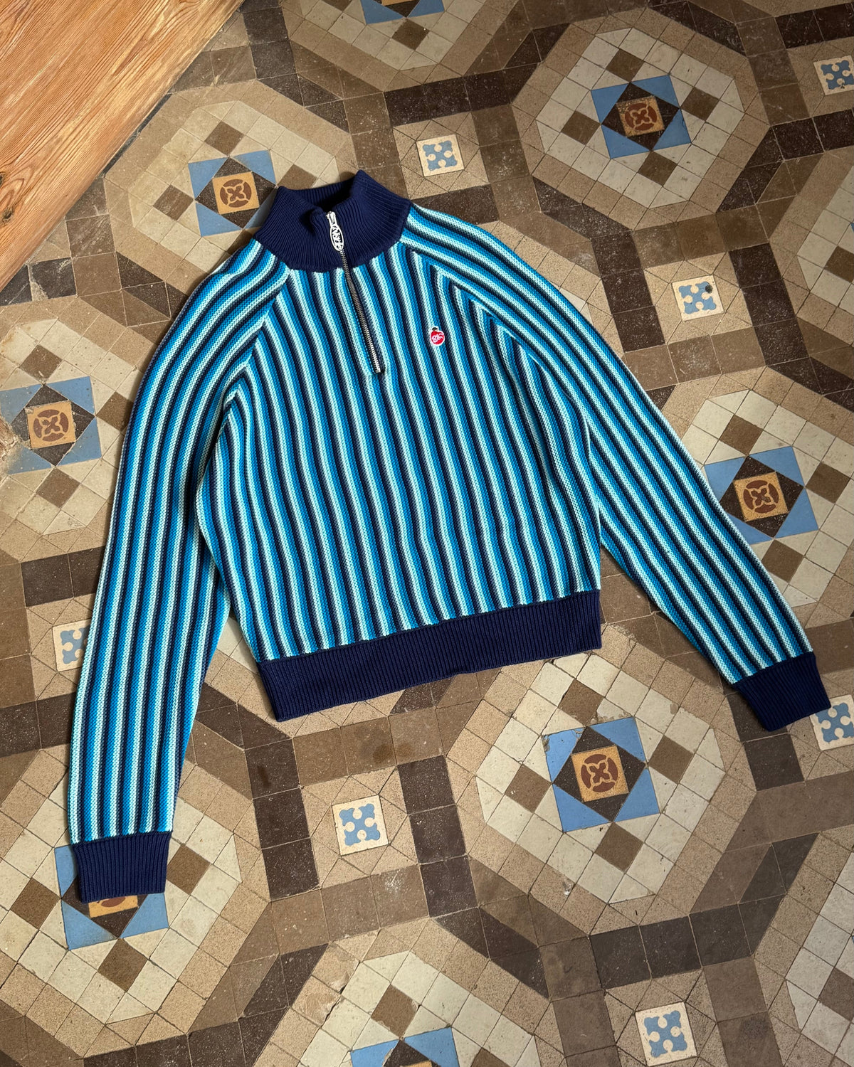 Jersey Quarter Zip Teteo Azul