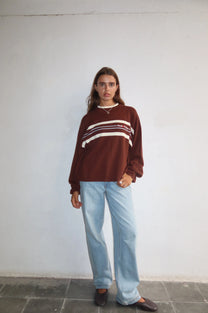 Smith Knit Sweater Brown