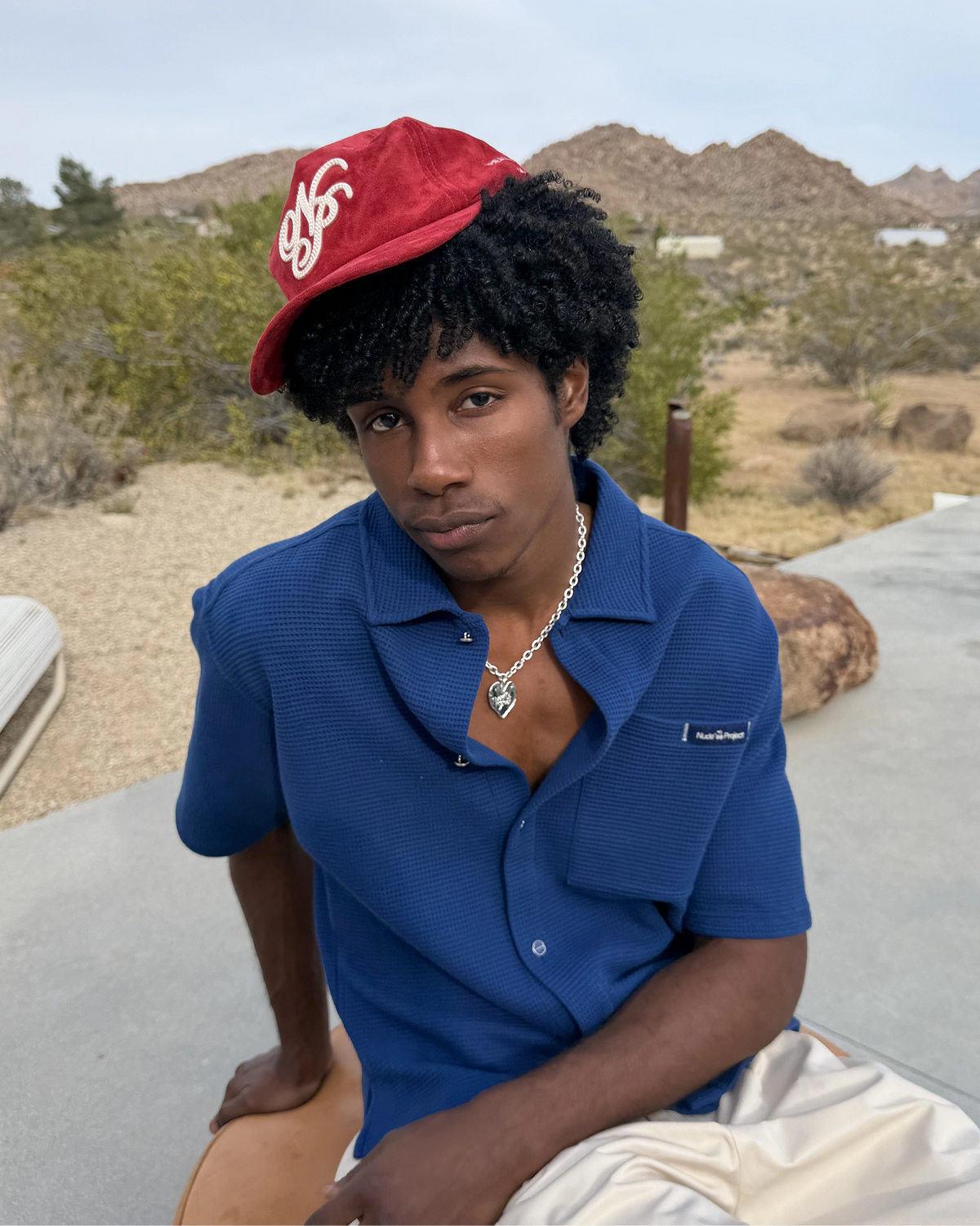 Montecarlo Waffle Shirt Navy